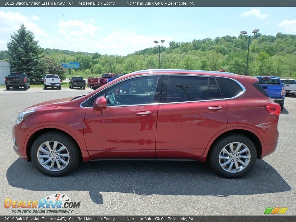 Chili Red Metallic 2019 Buick Envision Essence AWD Photo #8