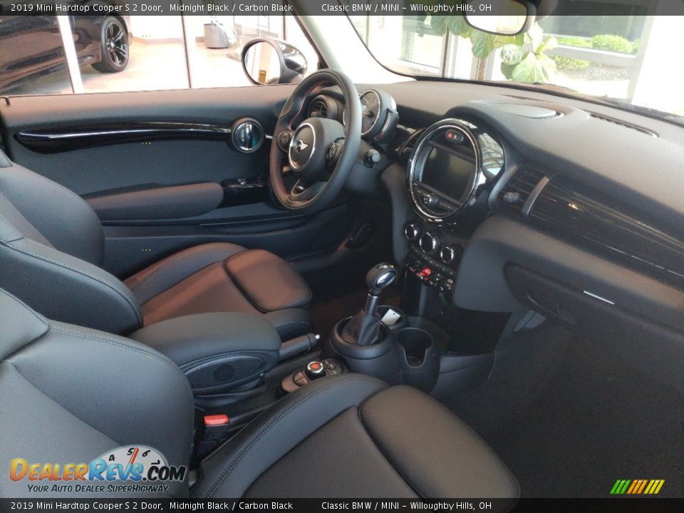 Carbon Black Interior - 2019 Mini Hardtop Cooper S 2 Door Photo #6