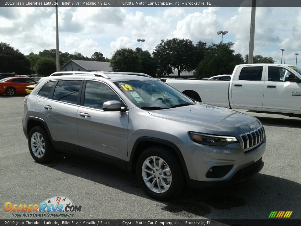2019 Jeep Cherokee Latitude Billet Silver Metallic / Black Photo #6