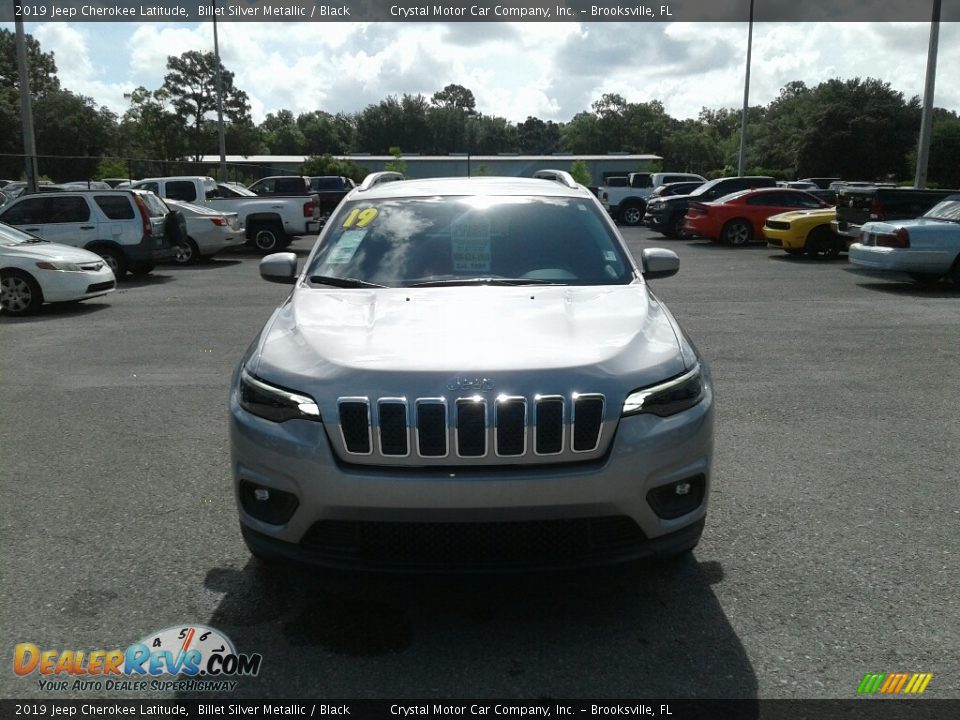 2019 Jeep Cherokee Latitude Billet Silver Metallic / Black Photo #7
