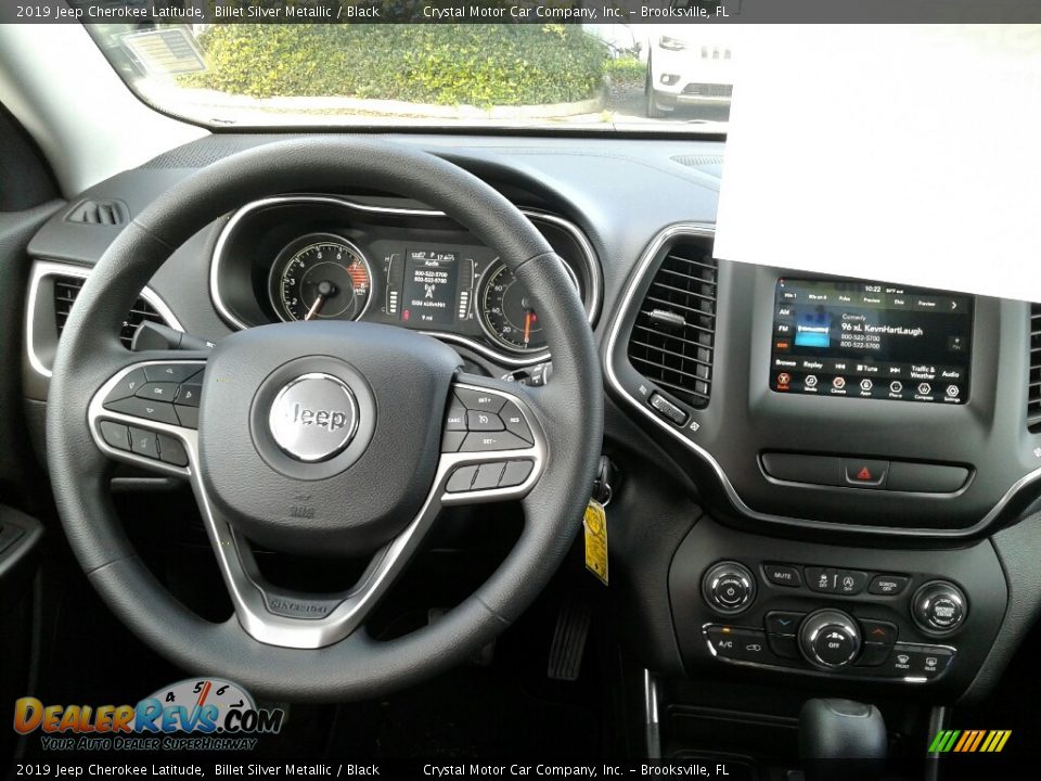 2019 Jeep Cherokee Latitude Billet Silver Metallic / Black Photo #12