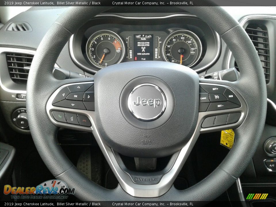 2019 Jeep Cherokee Latitude Billet Silver Metallic / Black Photo #13
