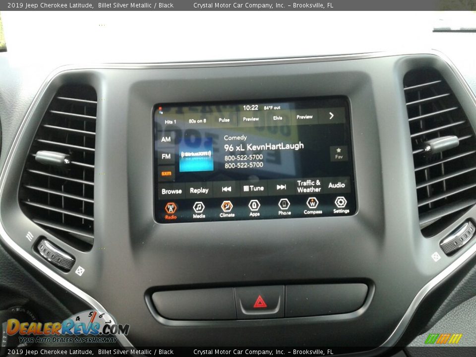 2019 Jeep Cherokee Latitude Billet Silver Metallic / Black Photo #14