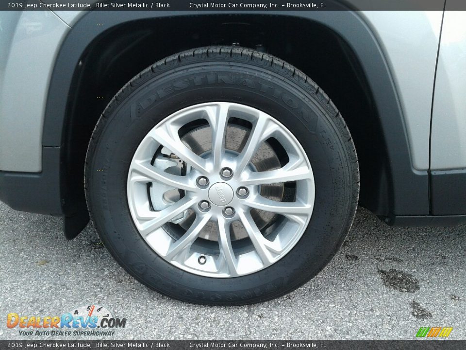 2019 Jeep Cherokee Latitude Billet Silver Metallic / Black Photo #20