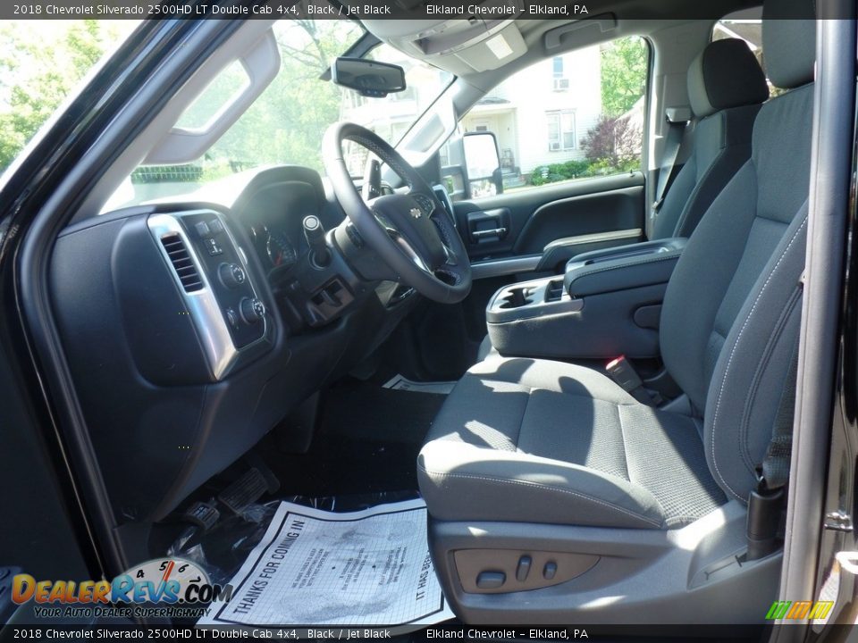 2018 Chevrolet Silverado 2500HD LT Double Cab 4x4 Black / Jet Black Photo #17
