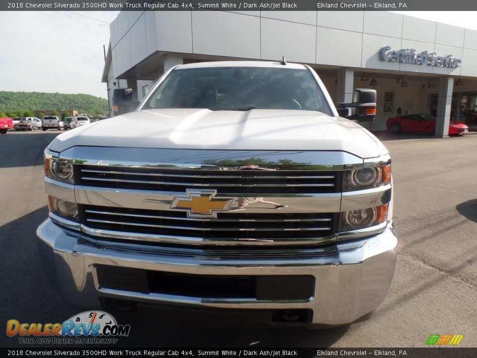 2018 Chevrolet Silverado 3500HD Work Truck Regular Cab 4x4 Summit White / Dark Ash/Jet Black Photo #3