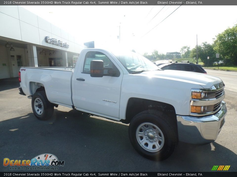 2018 Chevrolet Silverado 3500HD Work Truck Regular Cab 4x4 Summit White / Dark Ash/Jet Black Photo #5
