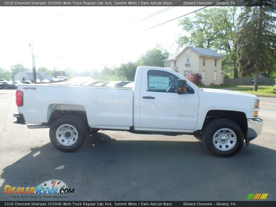 2018 Chevrolet Silverado 3500HD Work Truck Regular Cab 4x4 Summit White / Dark Ash/Jet Black Photo #6