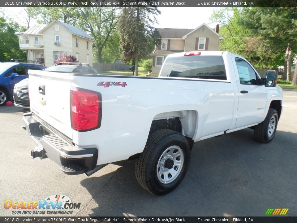 2018 Chevrolet Silverado 3500HD Work Truck Regular Cab 4x4 Summit White / Dark Ash/Jet Black Photo #7