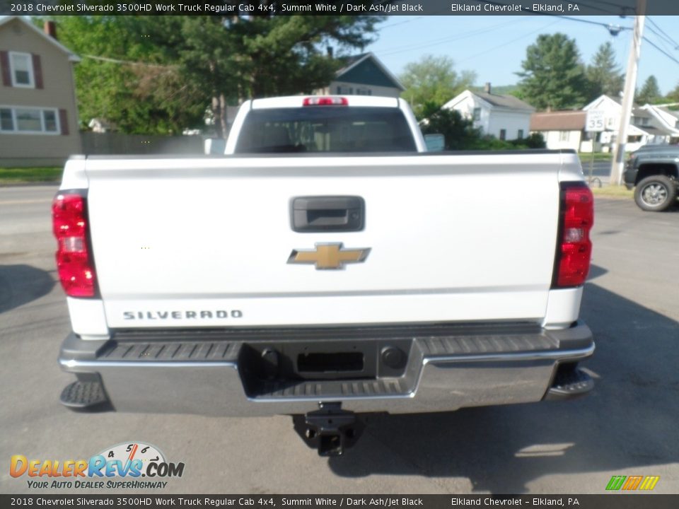 2018 Chevrolet Silverado 3500HD Work Truck Regular Cab 4x4 Summit White / Dark Ash/Jet Black Photo #8