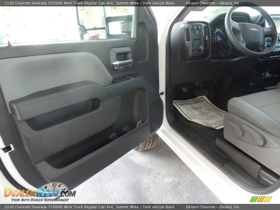 2018 Chevrolet Silverado 3500HD Work Truck Regular Cab 4x4 Summit White / Dark Ash/Jet Black Photo #12