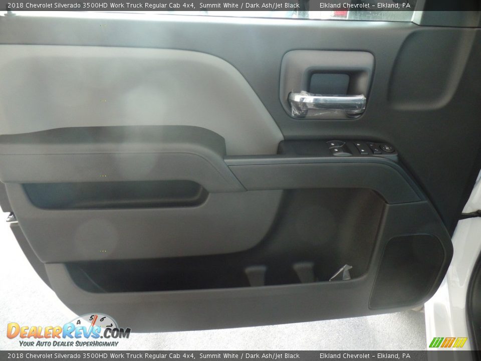 2018 Chevrolet Silverado 3500HD Work Truck Regular Cab 4x4 Summit White / Dark Ash/Jet Black Photo #13