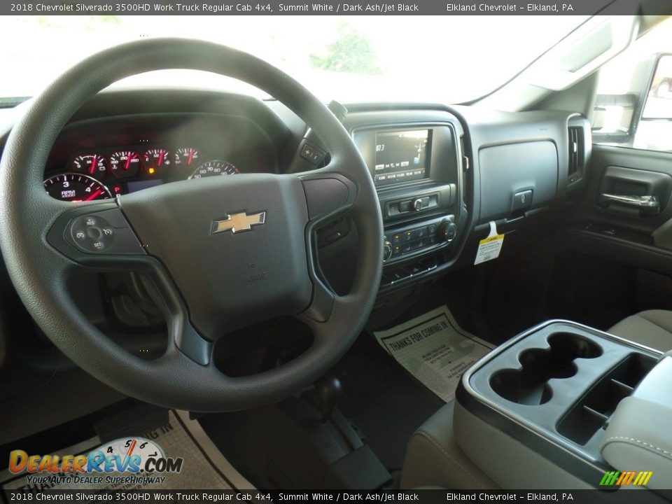 2018 Chevrolet Silverado 3500HD Work Truck Regular Cab 4x4 Summit White / Dark Ash/Jet Black Photo #18