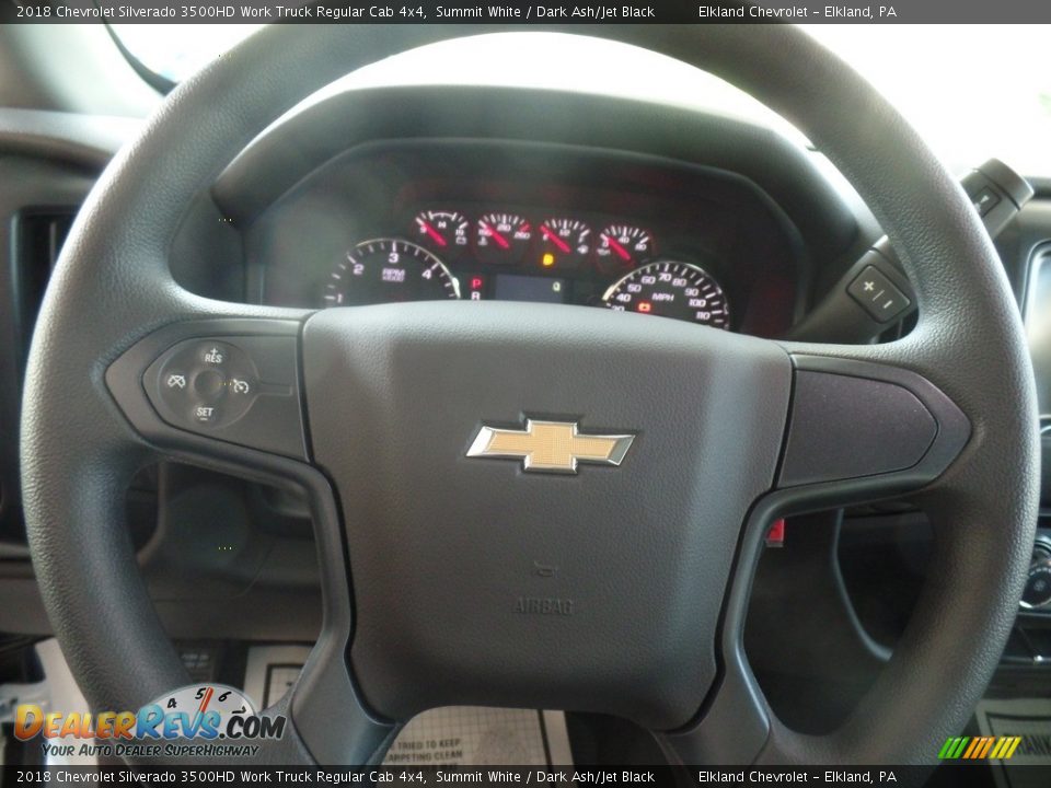 2018 Chevrolet Silverado 3500HD Work Truck Regular Cab 4x4 Summit White / Dark Ash/Jet Black Photo #20