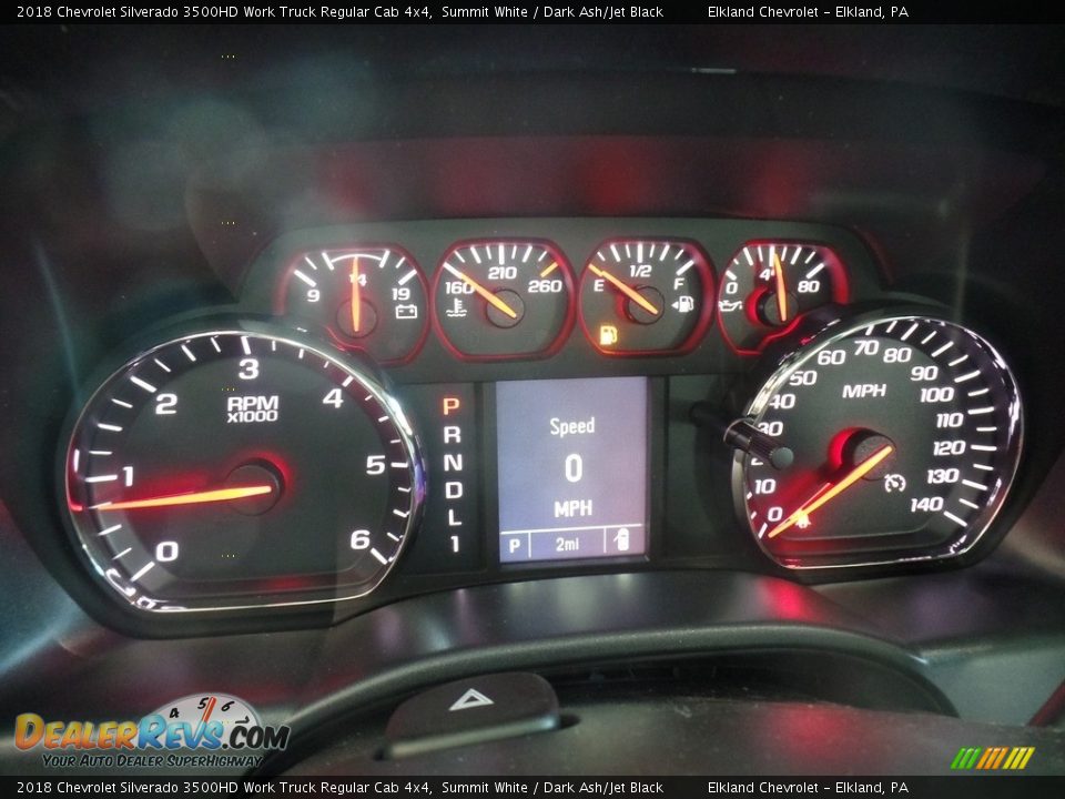 2018 Chevrolet Silverado 3500HD Work Truck Regular Cab 4x4 Summit White / Dark Ash/Jet Black Photo #25