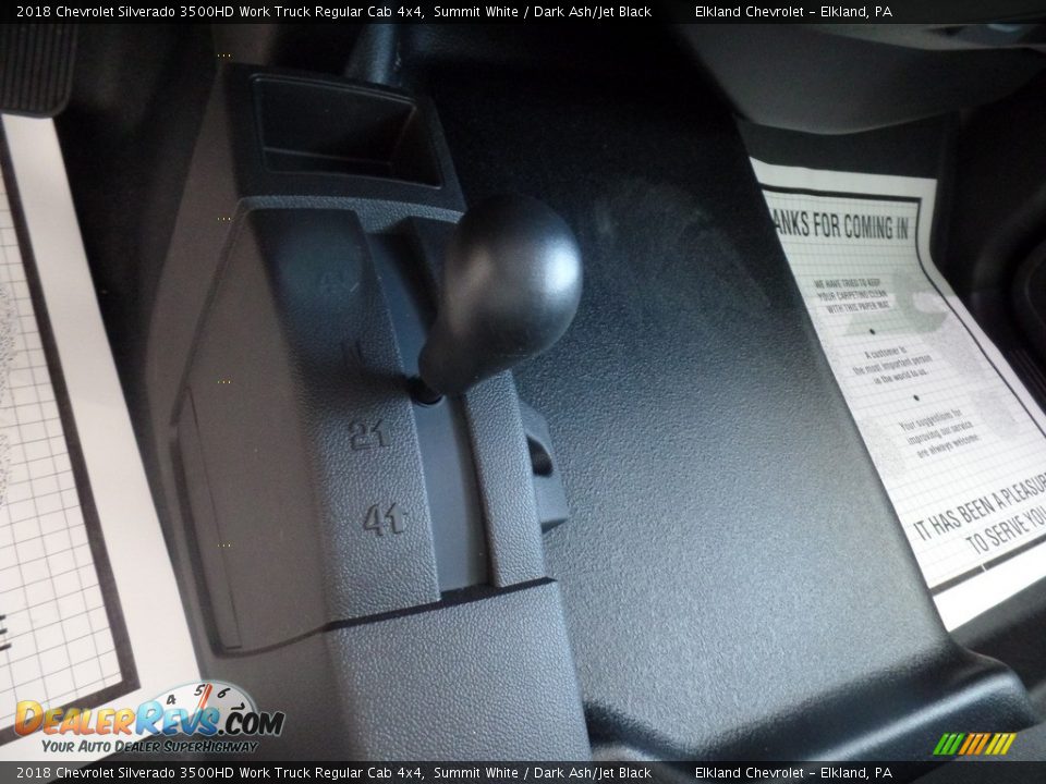 2018 Chevrolet Silverado 3500HD Work Truck Regular Cab 4x4 Summit White / Dark Ash/Jet Black Photo #26