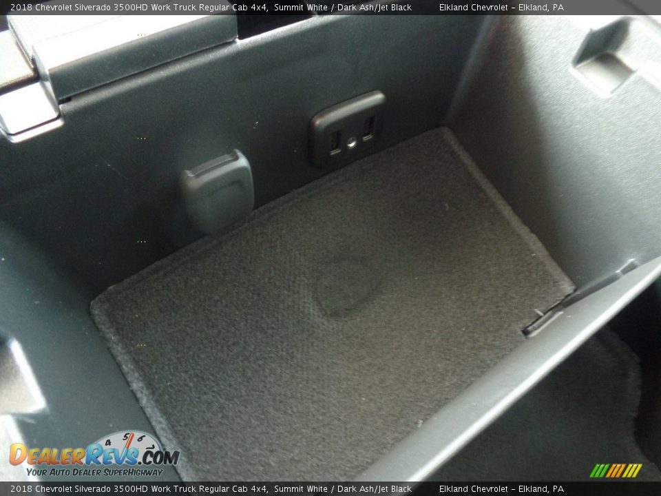 2018 Chevrolet Silverado 3500HD Work Truck Regular Cab 4x4 Summit White / Dark Ash/Jet Black Photo #33