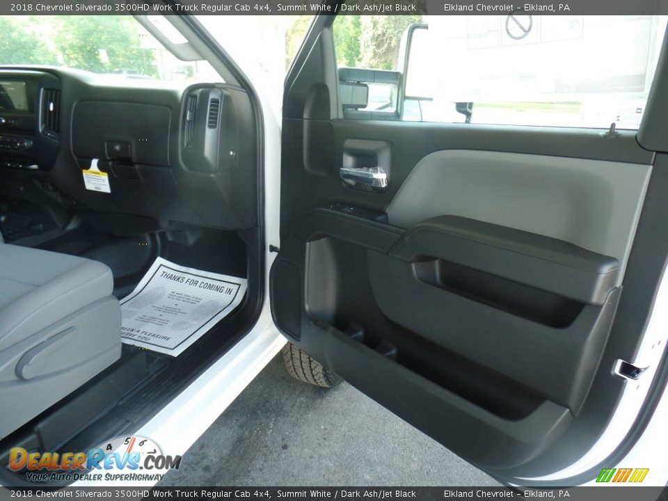 2018 Chevrolet Silverado 3500HD Work Truck Regular Cab 4x4 Summit White / Dark Ash/Jet Black Photo #34