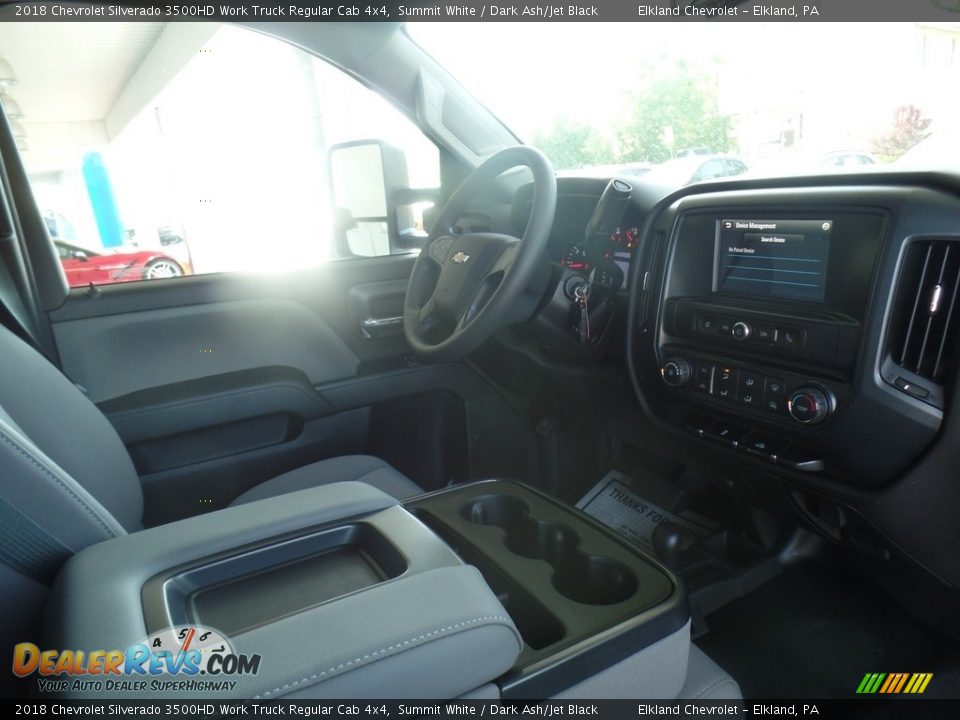 2018 Chevrolet Silverado 3500HD Work Truck Regular Cab 4x4 Summit White / Dark Ash/Jet Black Photo #36
