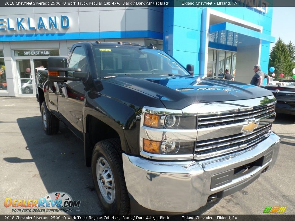 2018 Chevrolet Silverado 2500HD Work Truck Regular Cab 4x4 Black / Dark Ash/Jet Black Photo #3