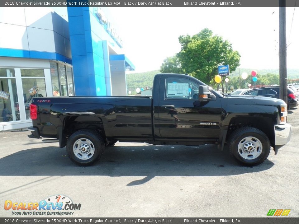 2018 Chevrolet Silverado 2500HD Work Truck Regular Cab 4x4 Black / Dark Ash/Jet Black Photo #4