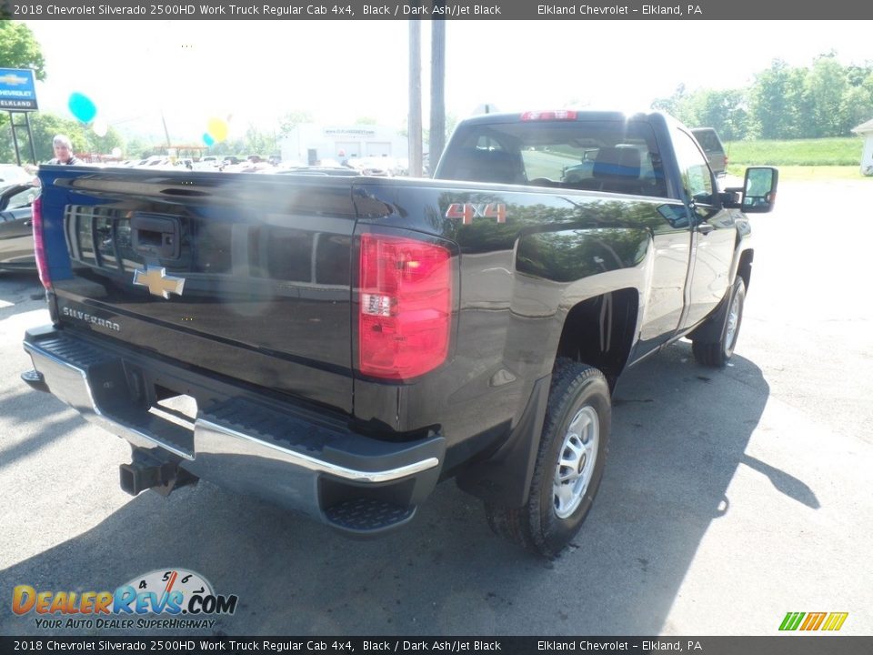 2018 Chevrolet Silverado 2500HD Work Truck Regular Cab 4x4 Black / Dark Ash/Jet Black Photo #5