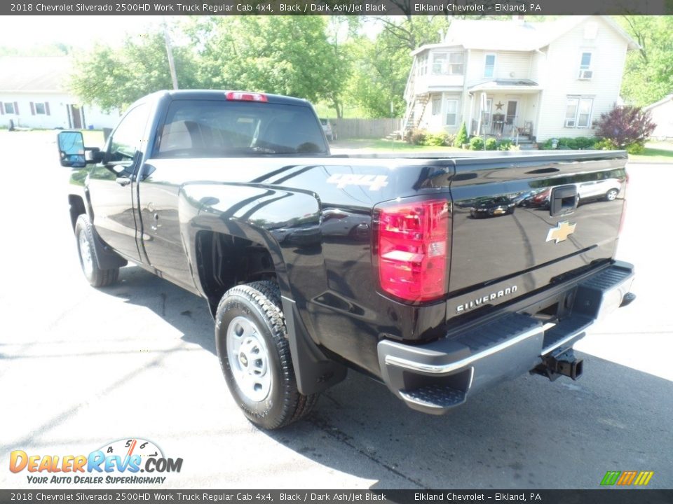 2018 Chevrolet Silverado 2500HD Work Truck Regular Cab 4x4 Black / Dark Ash/Jet Black Photo #7