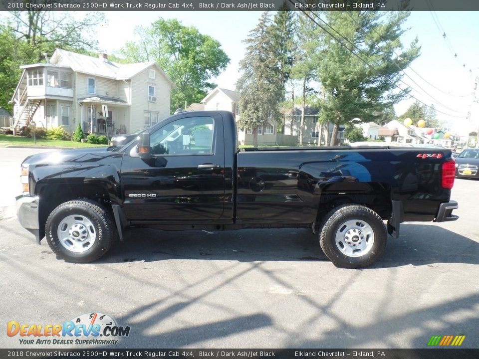 Black 2018 Chevrolet Silverado 2500HD Work Truck Regular Cab 4x4 Photo #8