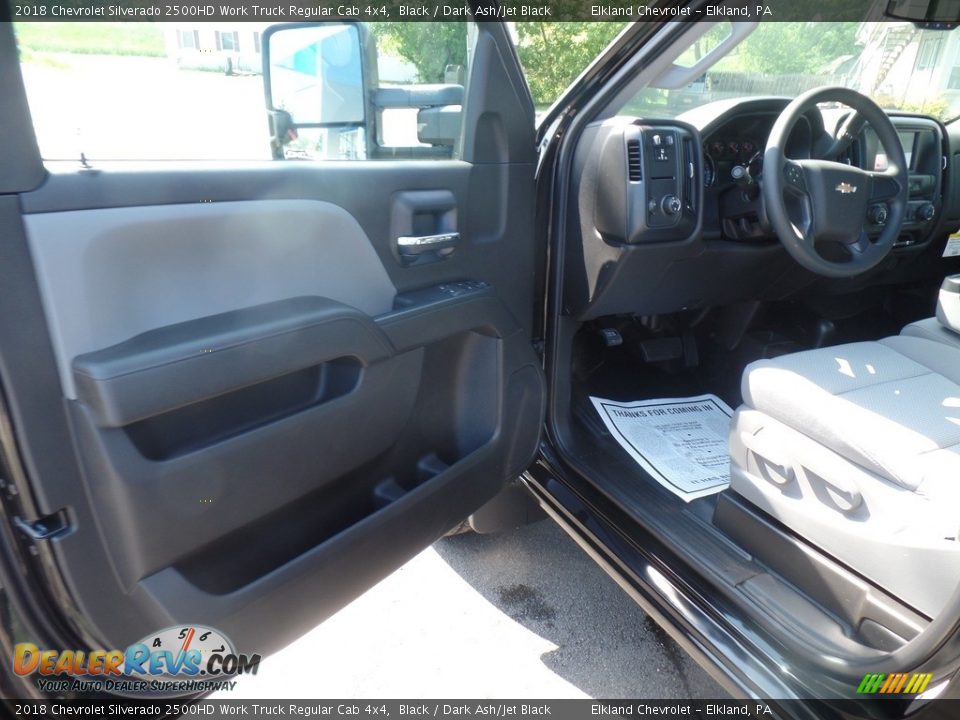 2018 Chevrolet Silverado 2500HD Work Truck Regular Cab 4x4 Black / Dark Ash/Jet Black Photo #13