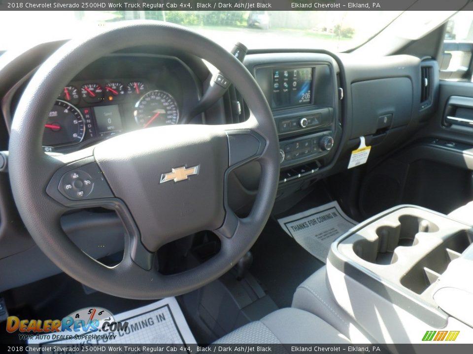 2018 Chevrolet Silverado 2500HD Work Truck Regular Cab 4x4 Black / Dark Ash/Jet Black Photo #19