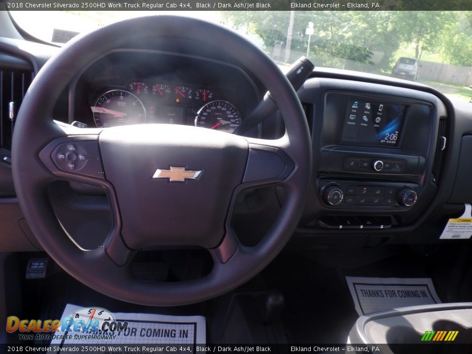 2018 Chevrolet Silverado 2500HD Work Truck Regular Cab 4x4 Black / Dark Ash/Jet Black Photo #20