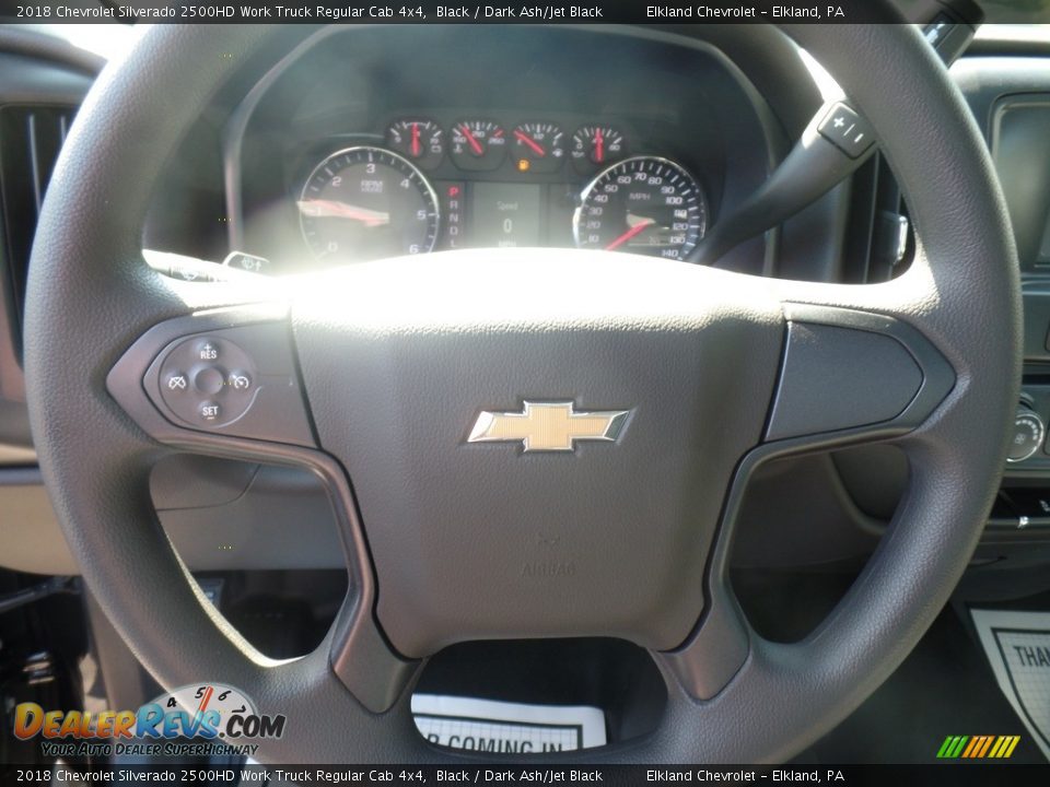 2018 Chevrolet Silverado 2500HD Work Truck Regular Cab 4x4 Black / Dark Ash/Jet Black Photo #21