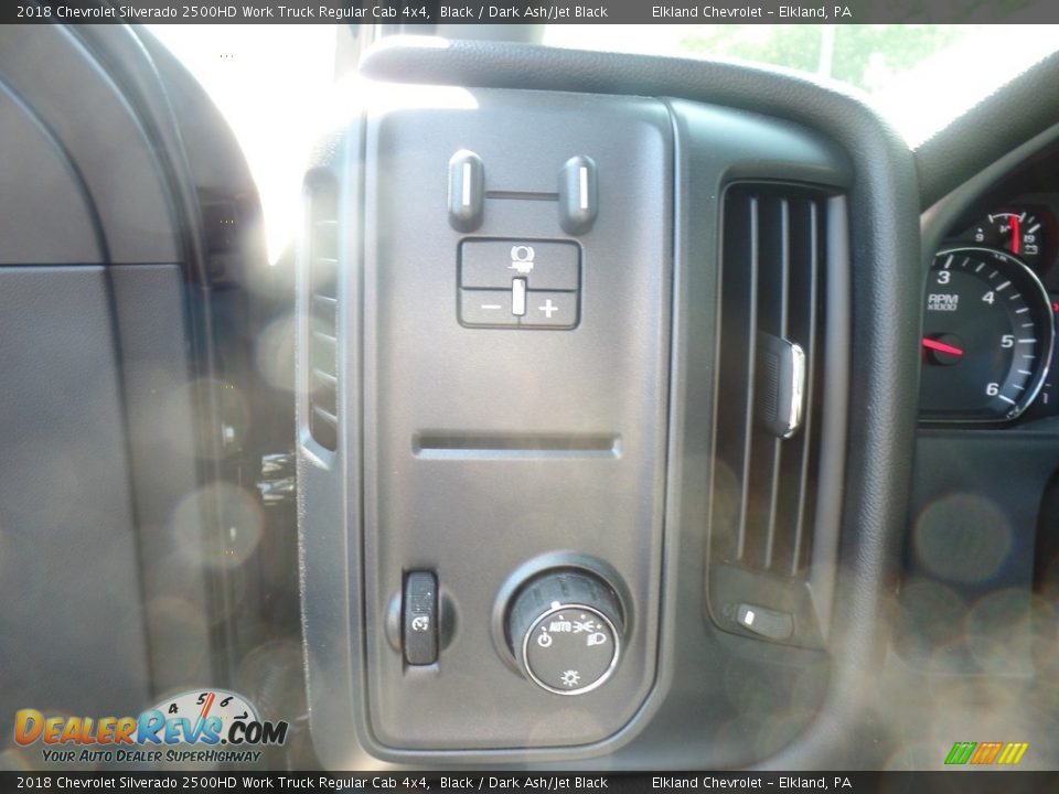 2018 Chevrolet Silverado 2500HD Work Truck Regular Cab 4x4 Black / Dark Ash/Jet Black Photo #23