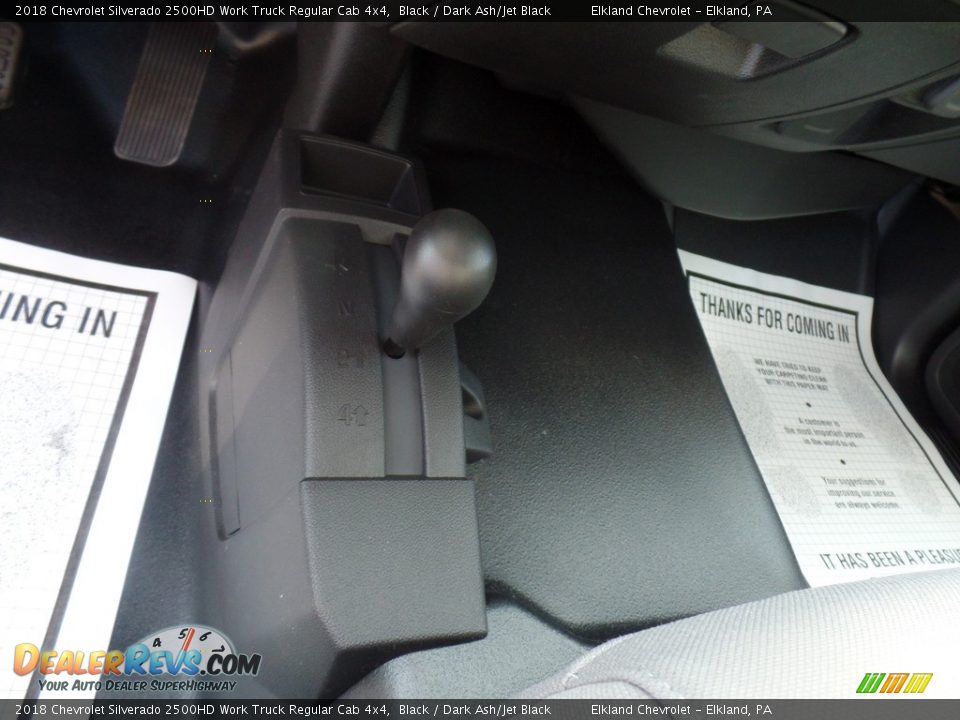 2018 Chevrolet Silverado 2500HD Work Truck Regular Cab 4x4 Black / Dark Ash/Jet Black Photo #27