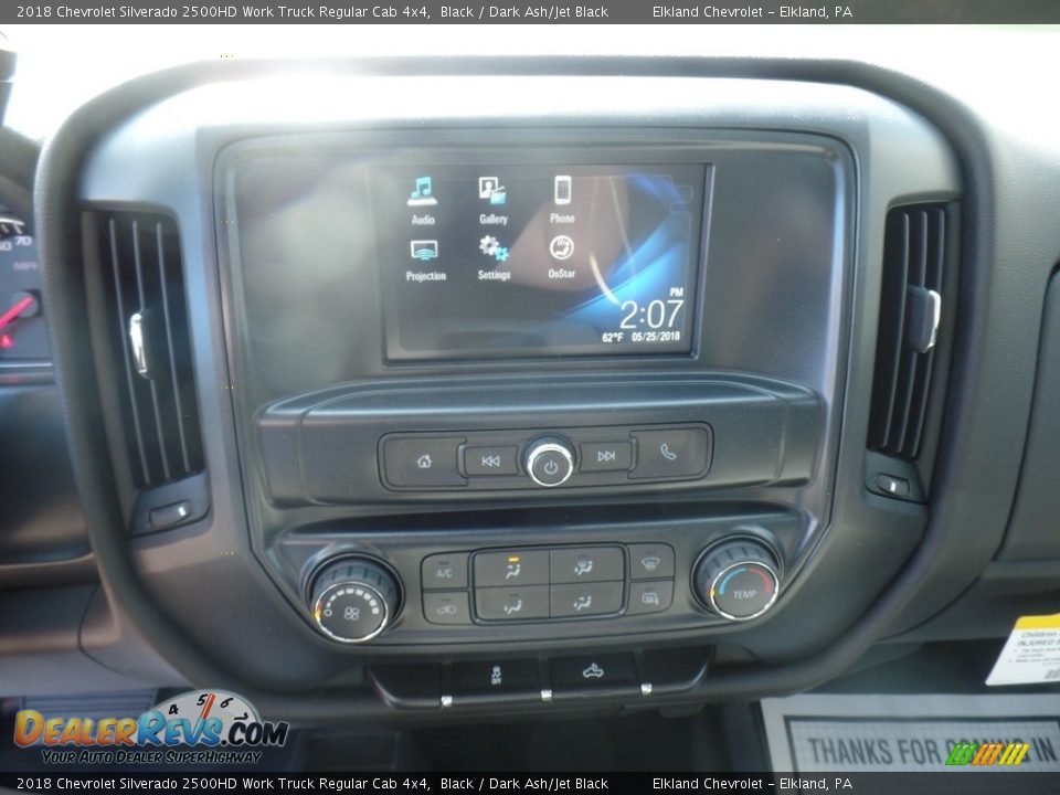2018 Chevrolet Silverado 2500HD Work Truck Regular Cab 4x4 Black / Dark Ash/Jet Black Photo #28