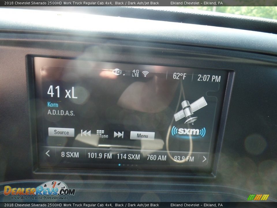 2018 Chevrolet Silverado 2500HD Work Truck Regular Cab 4x4 Black / Dark Ash/Jet Black Photo #30