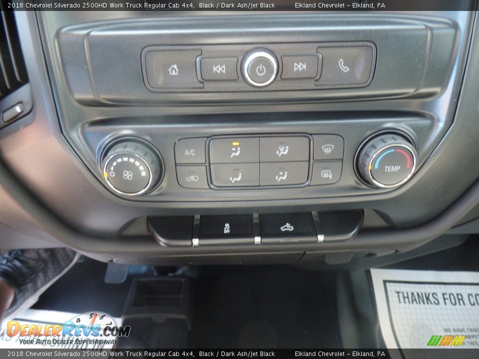 2018 Chevrolet Silverado 2500HD Work Truck Regular Cab 4x4 Black / Dark Ash/Jet Black Photo #33