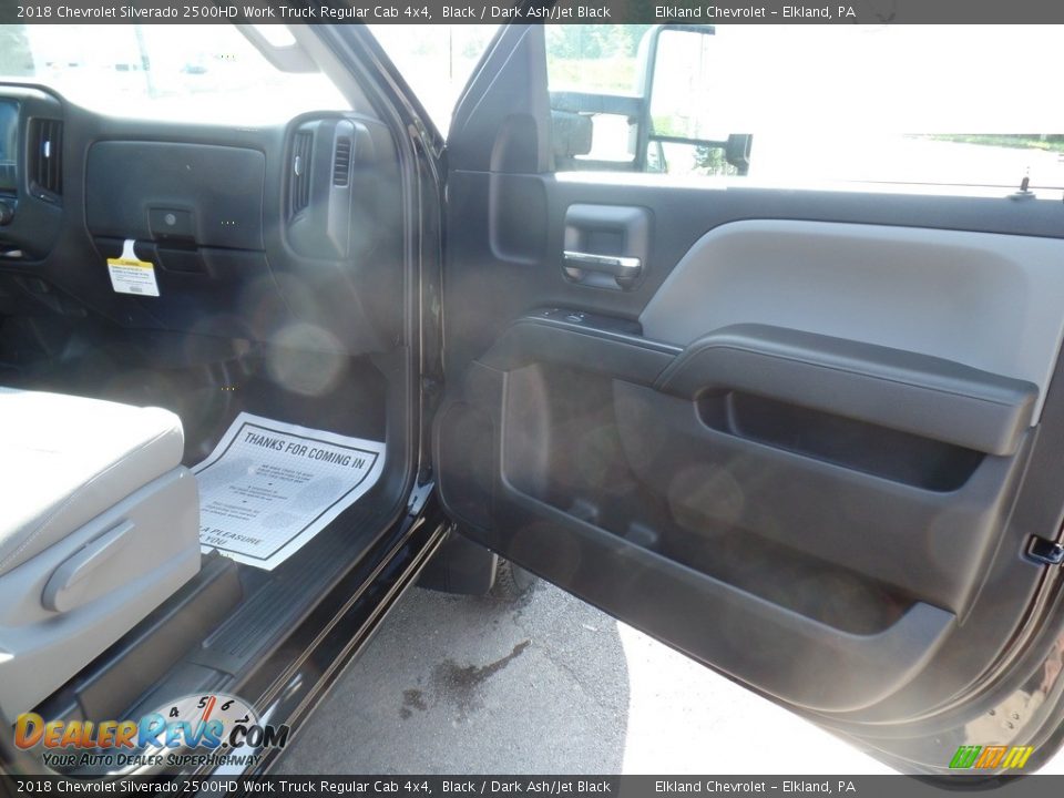 2018 Chevrolet Silverado 2500HD Work Truck Regular Cab 4x4 Black / Dark Ash/Jet Black Photo #35