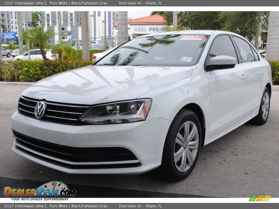 2017 Volkswagen Jetta S Pure White / Black/Palladium Gray Photo #5