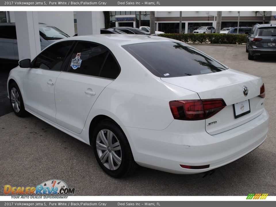 2017 Volkswagen Jetta S Pure White / Black/Palladium Gray Photo #6