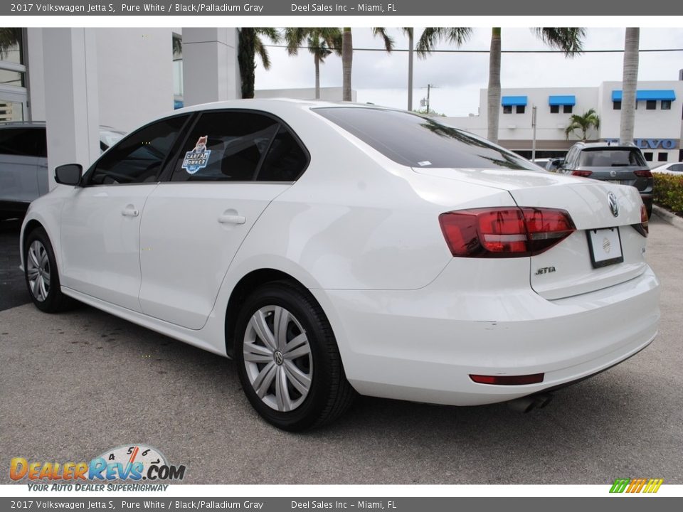 2017 Volkswagen Jetta S Pure White / Black/Palladium Gray Photo #7