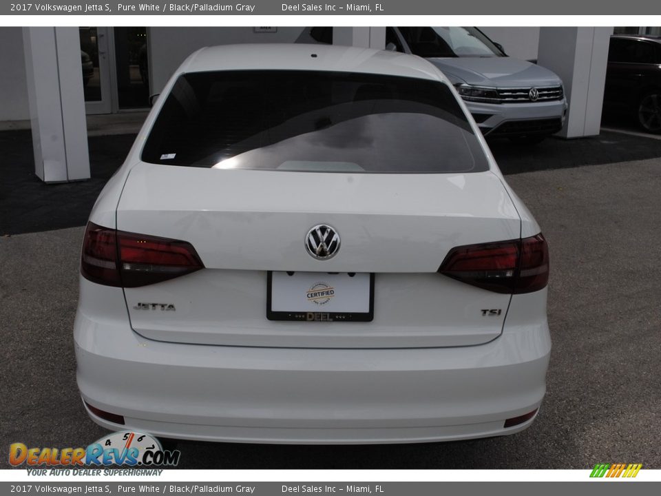 2017 Volkswagen Jetta S Pure White / Black/Palladium Gray Photo #8