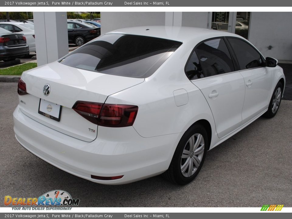 2017 Volkswagen Jetta S Pure White / Black/Palladium Gray Photo #9