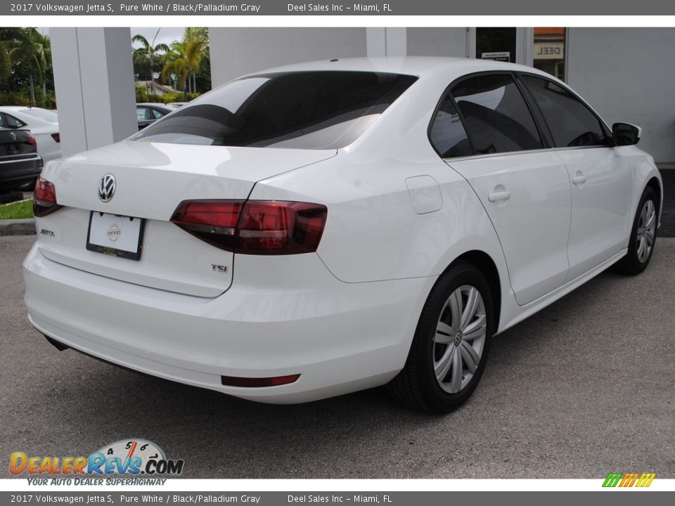 2017 Volkswagen Jetta S Pure White / Black/Palladium Gray Photo #10