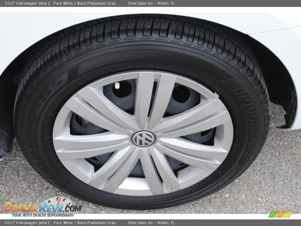 2017 Volkswagen Jetta S Pure White / Black/Palladium Gray Photo #11