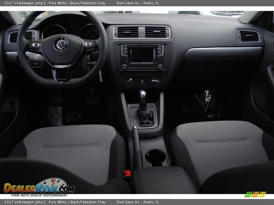 2017 Volkswagen Jetta S Pure White / Black/Palladium Gray Photo #13