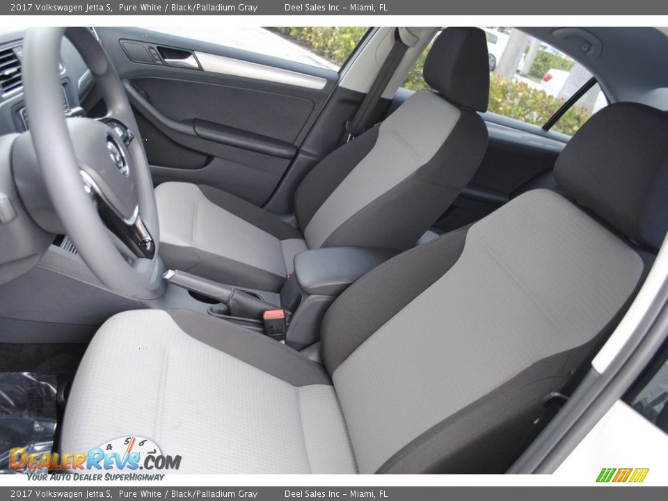 2017 Volkswagen Jetta S Pure White / Black/Palladium Gray Photo #14