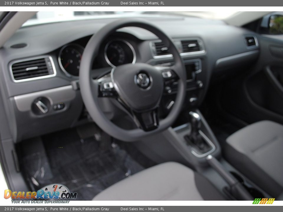 2017 Volkswagen Jetta S Pure White / Black/Palladium Gray Photo #16