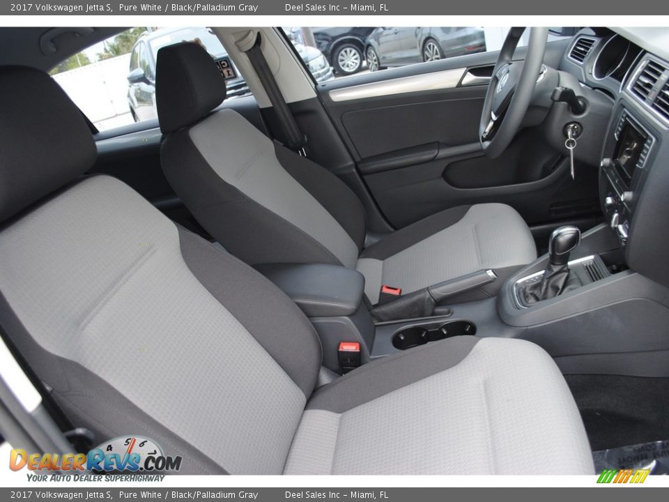 2017 Volkswagen Jetta S Pure White / Black/Palladium Gray Photo #19