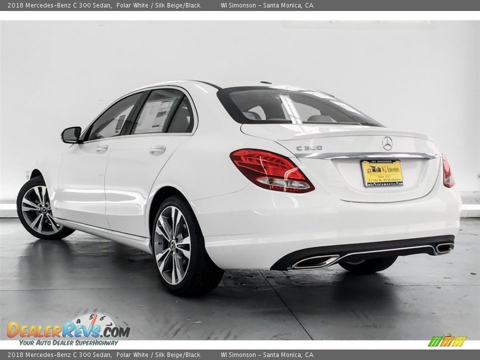 2018 Mercedes-Benz C 300 Sedan Polar White / Silk Beige/Black Photo #3